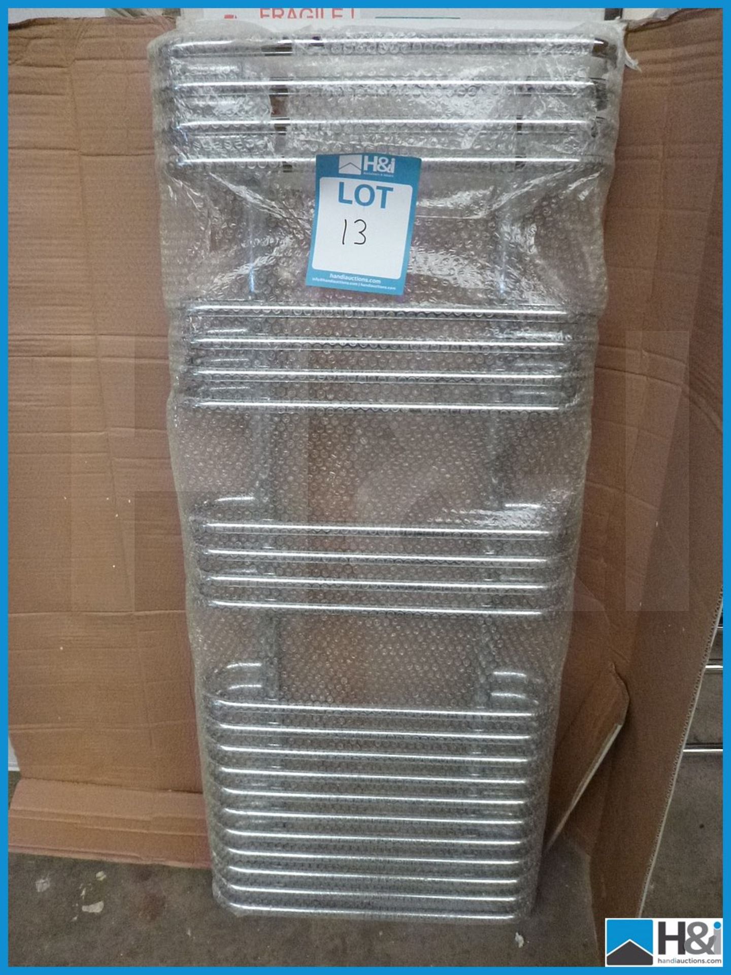 Vogue Designer Chrome Towel Rail, 1200X500, Unused And Boxed Appraisal: Viewing Essential Serial No: