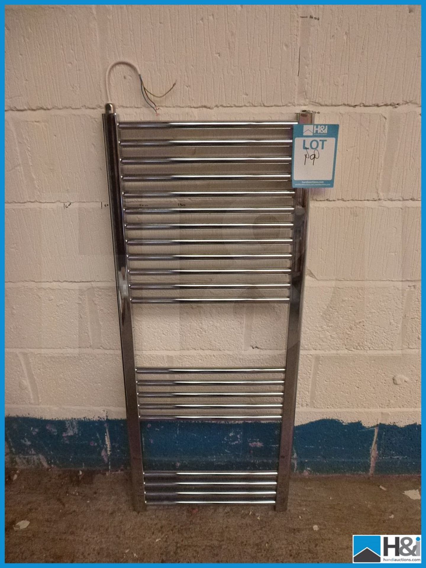 Vogue Electric Designer Chrome Towel Rail, 1200X500, Unused And Boxed Appraisal: Viewing Essential