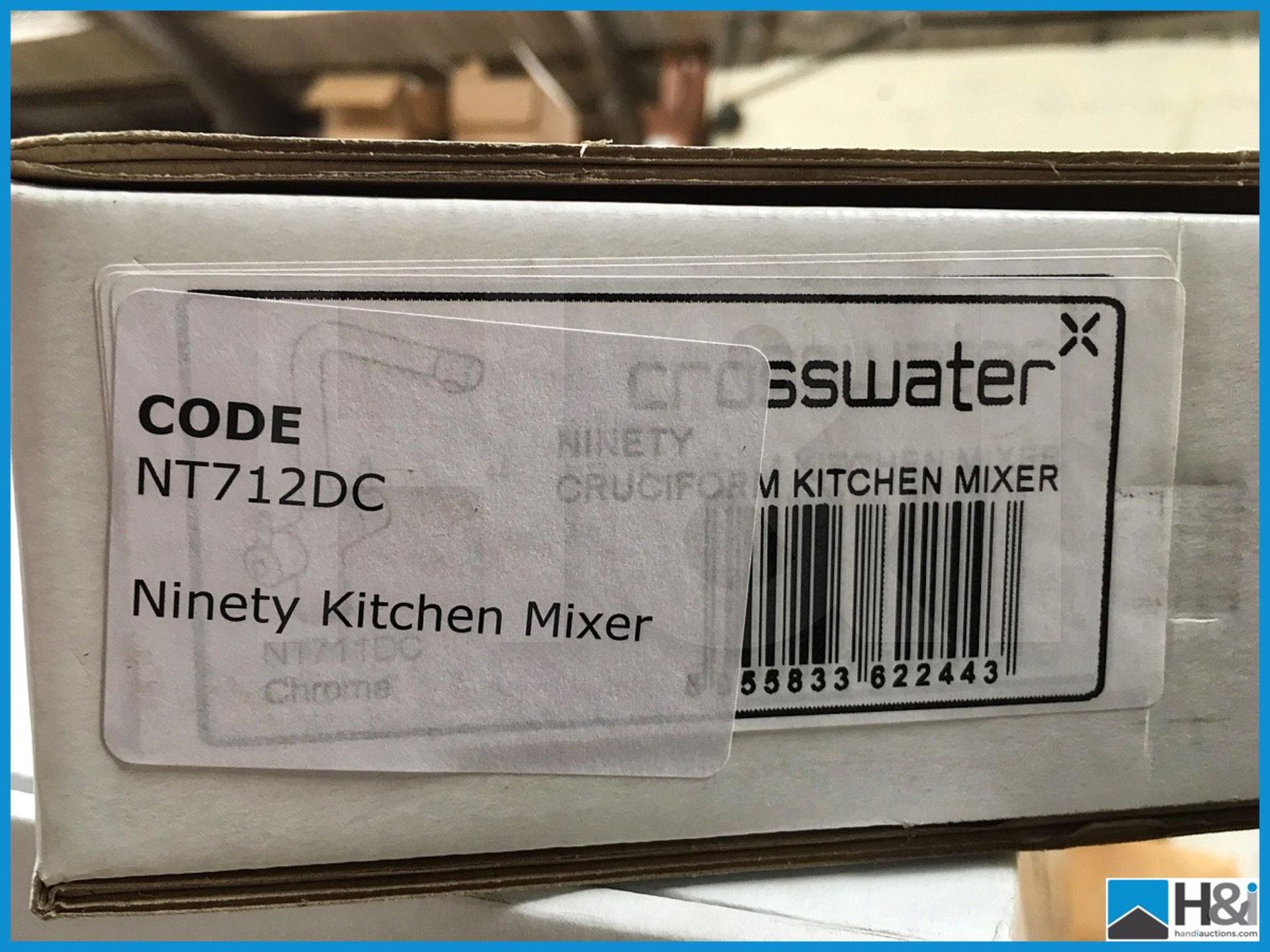 Designer Crosswater NT712DC Ninety kitchen mixer in polished chrome finish. New and boxed. Suggested - Image 3 of 3