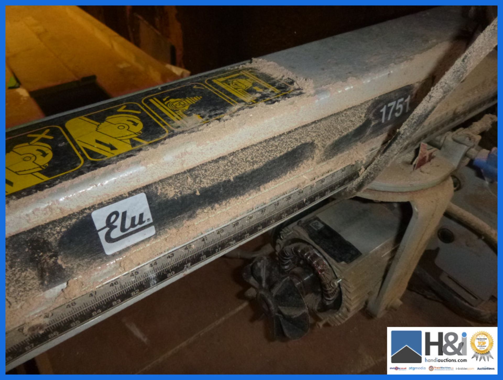 Elu single 1751 radial arm saw. Appraisal: Viewing Advised Serial No: NA Location: Lots 1 to 219 - Image 4 of 4