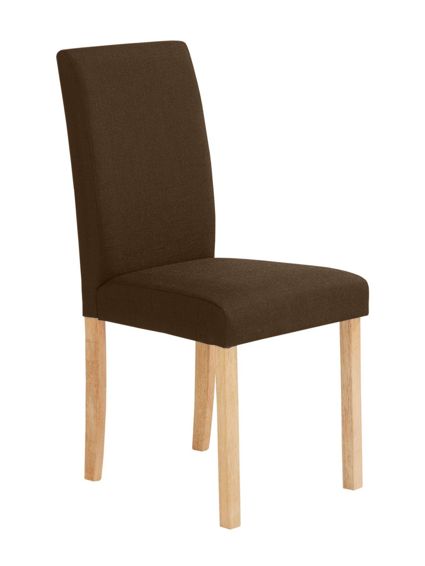 NEW IN BOX PRIMO PAIR DINING CHAIRS [BROWN/OAK] 90 x 43 x 53cm RRP £121 Appraisal: Viewing Essential