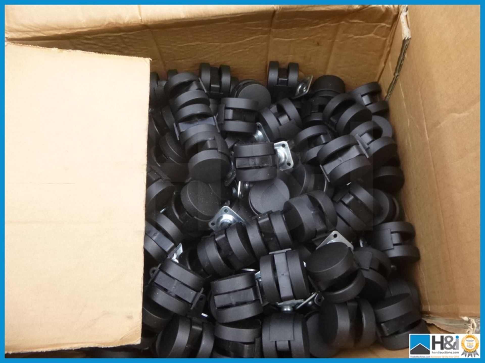 LARGE PALLET OF CASTERS AND WHEELS, UNUSED AND BOXED Appraisal: Viewing Essential Serial No: NA - Image 2 of 4