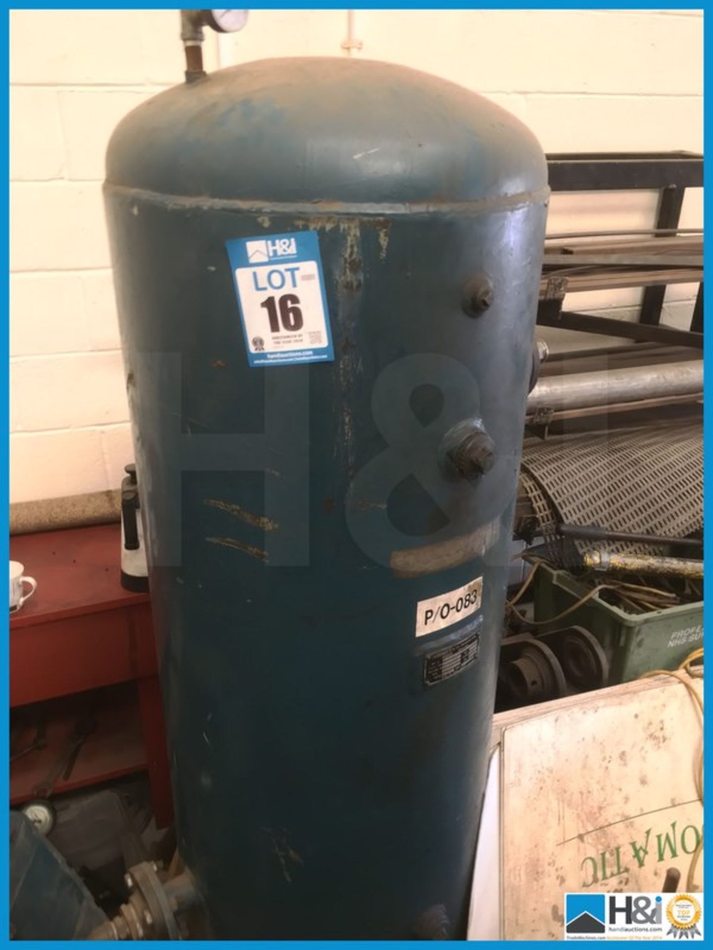 Abbott 31067 vertical receiver tank in good condition Appraisal: Viewing Advised Serial No: NA - Image 2 of 3