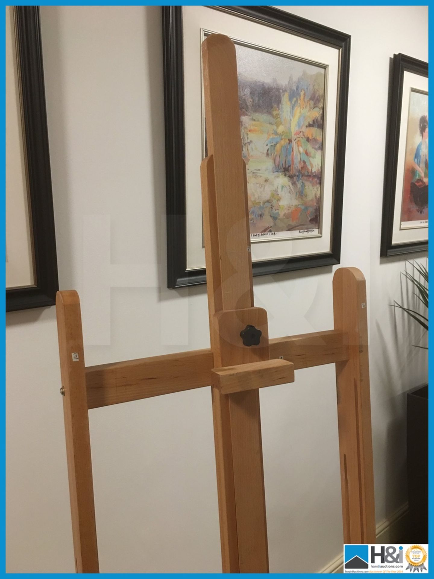 Ex display in perfect condition full size solid beech painting / drawing easel high quality . - Bild 2 aus 4