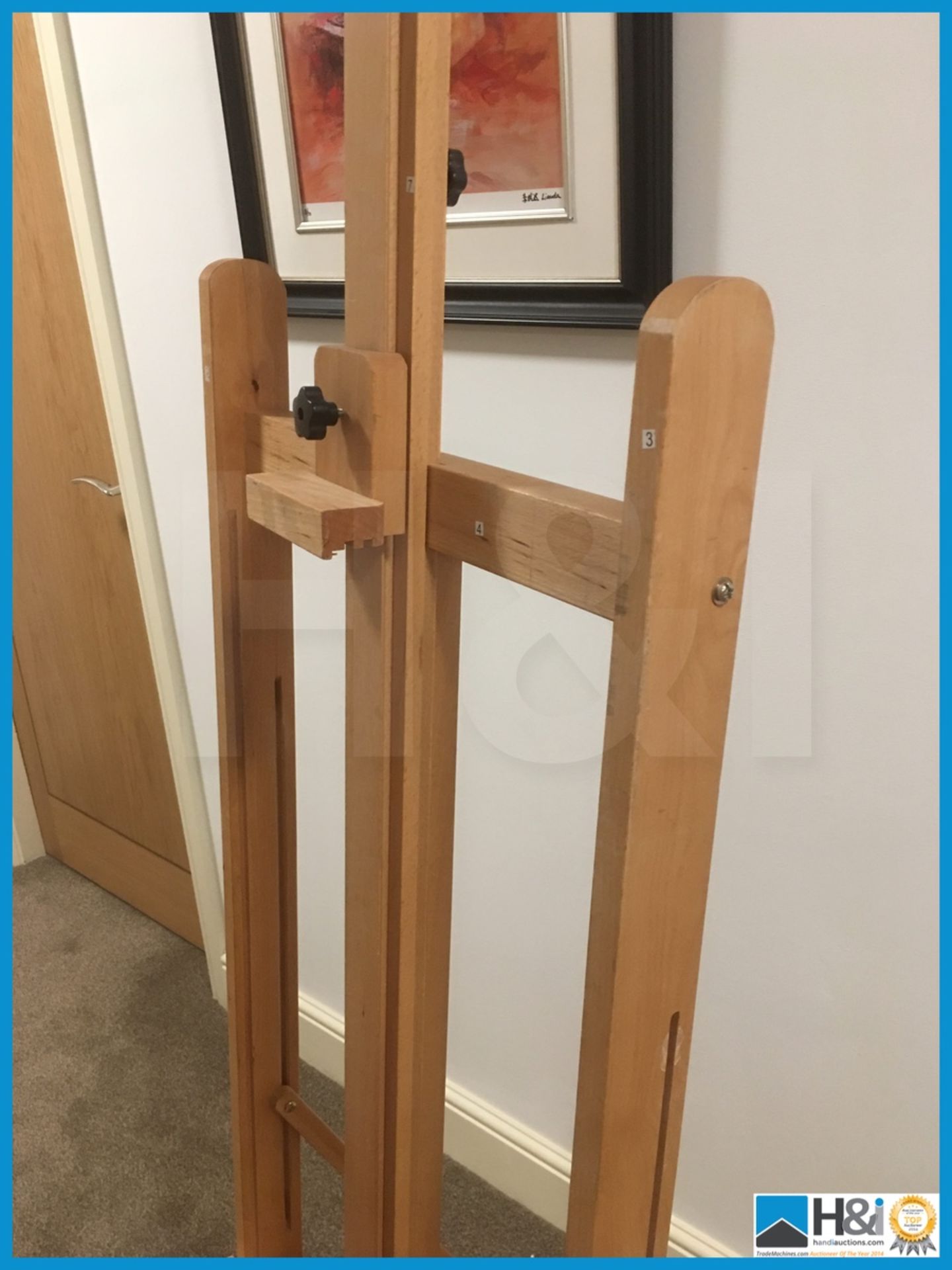 Ex display in perfect condition full size solid beech painting / drawing easel high quality . - Bild 4 aus 4