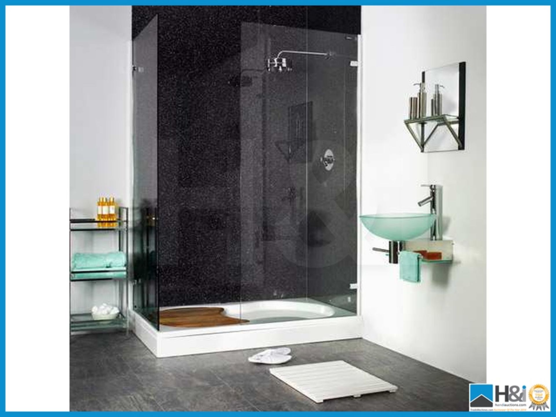 Black Galaxy 1m x 2.4m Wall Panels Modern Bathroom Showerwall Panelling RRP £180. Showerwall is