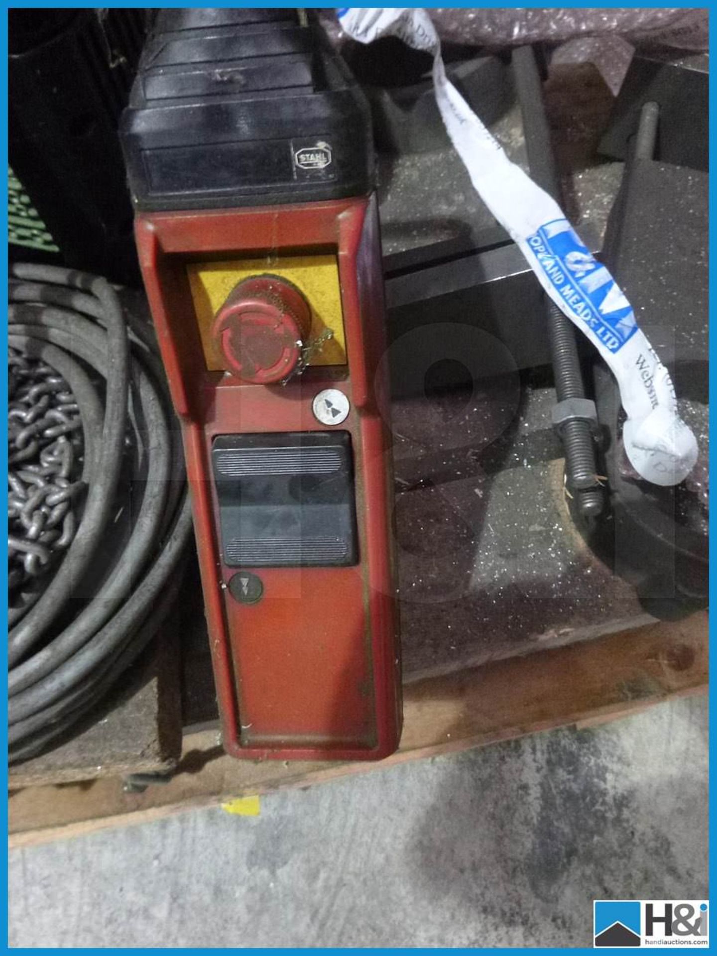 STAHL LIFTING GEAR, 300 KG, USED, NOT CHECKED, BELIEVED TO BE WORKING Appraisal: Viewing Essential - Image 3 of 3