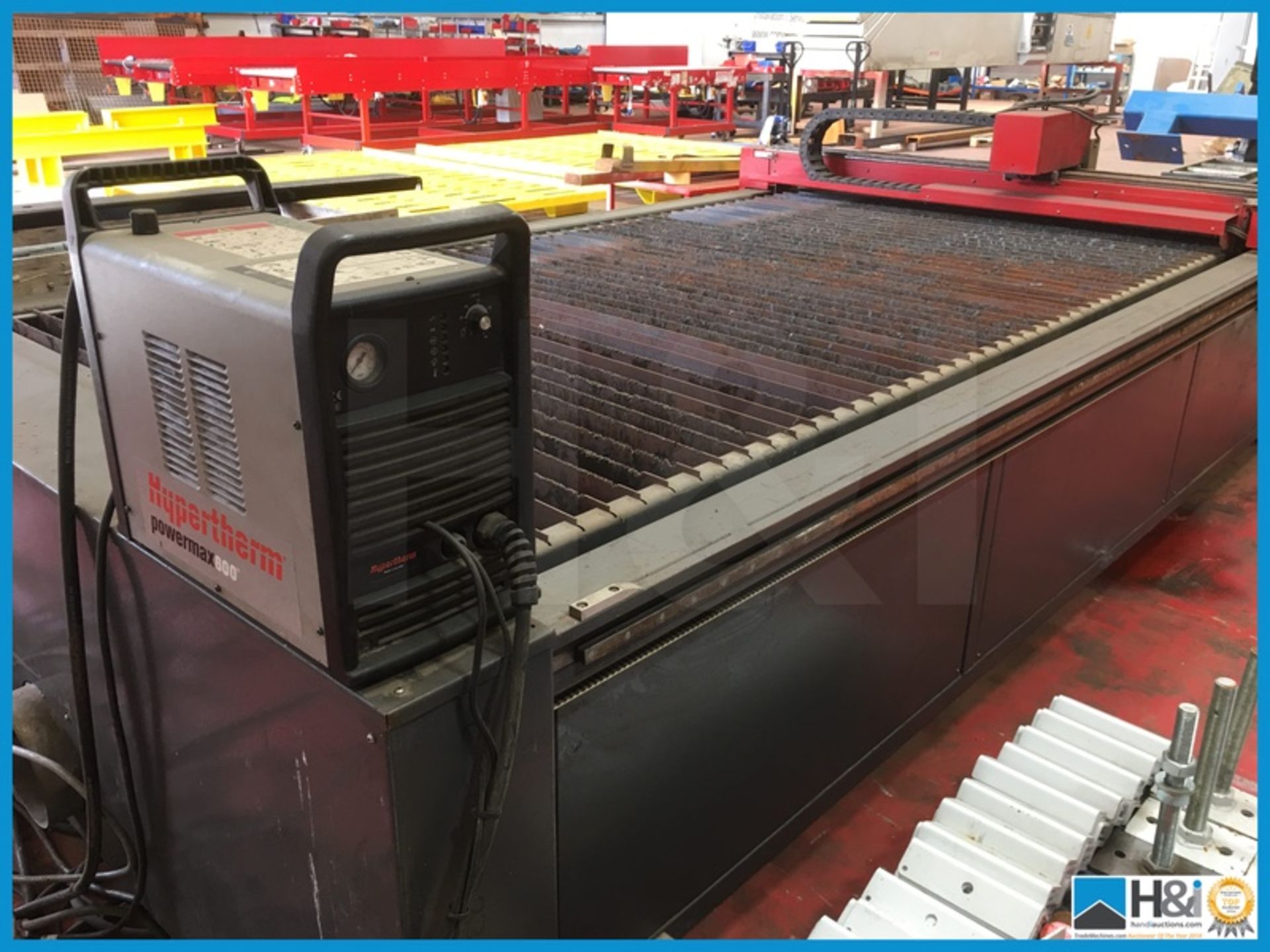 Hypertherm H2M2 Arrow single phase CNC plasma cutter 2007 year with 3040mm x 1600mm bed very good - Image 9 of 10