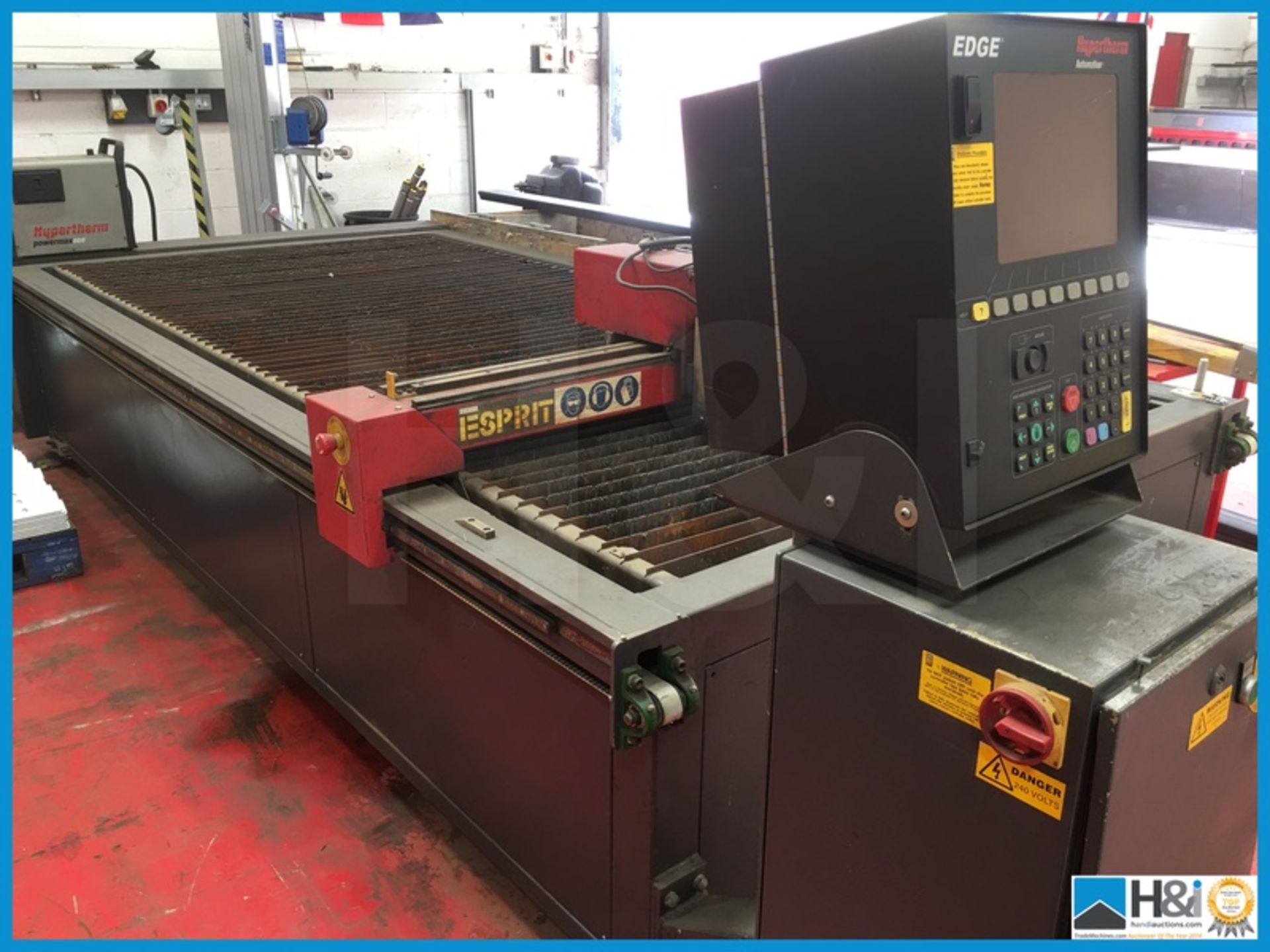 Hypertherm H2M2 Arrow single phase CNC plasma cutter 2007 year with 3040mm x 1600mm bed very good