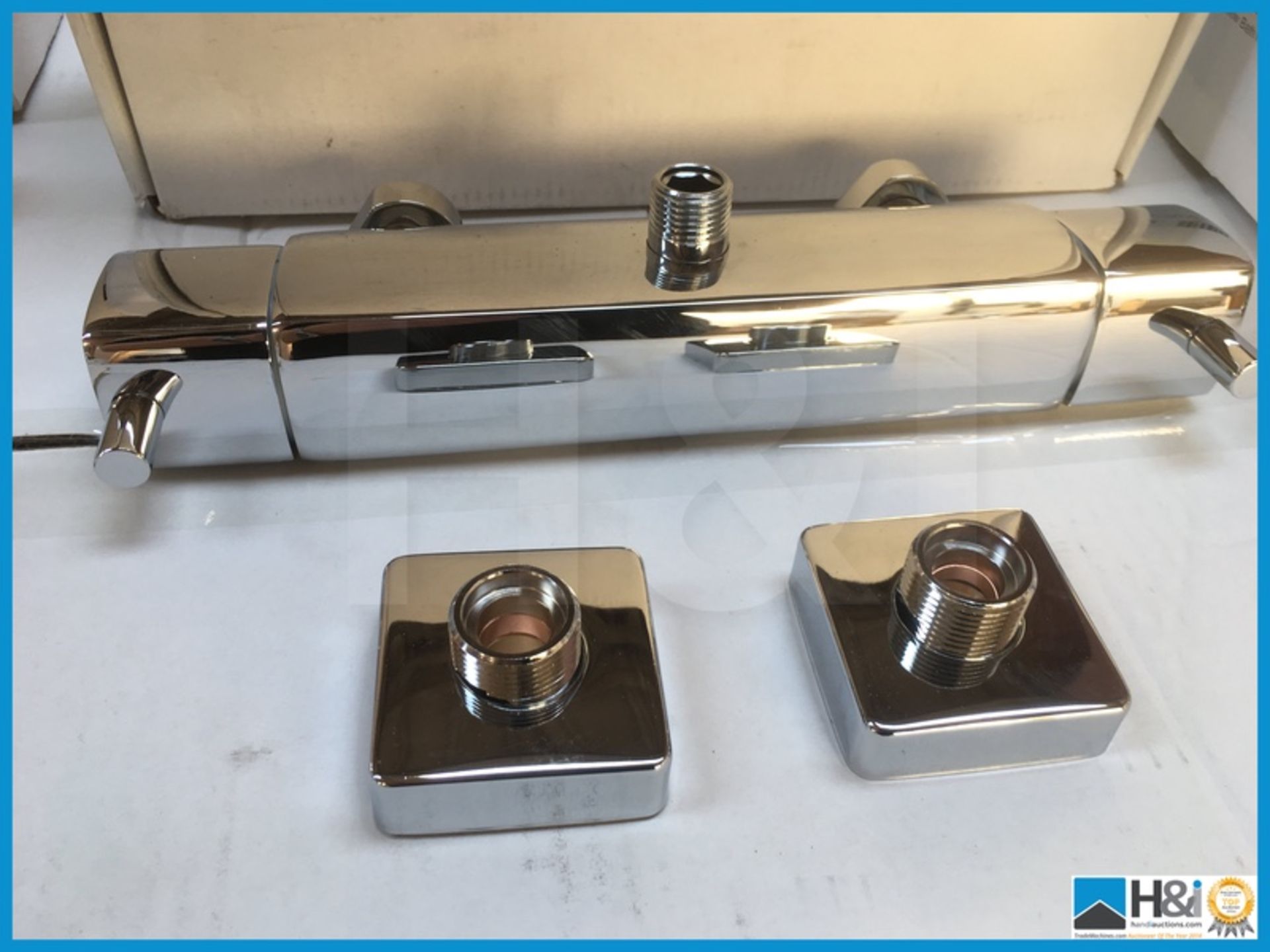 Designer A3502-M quadrillion thermo bar valve in polished chrome finish. New and boxed. Suggested