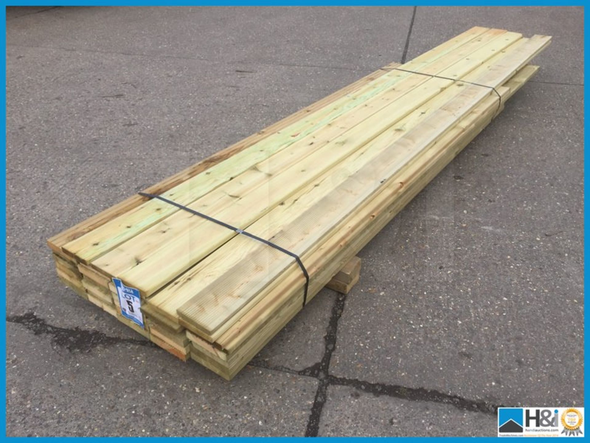 A quantity of B grade 22x125 25x150 and 32x150 decking in 2.4 3.0 and 3.6 metre lengths Appraisal: - Bild 3 aus 3