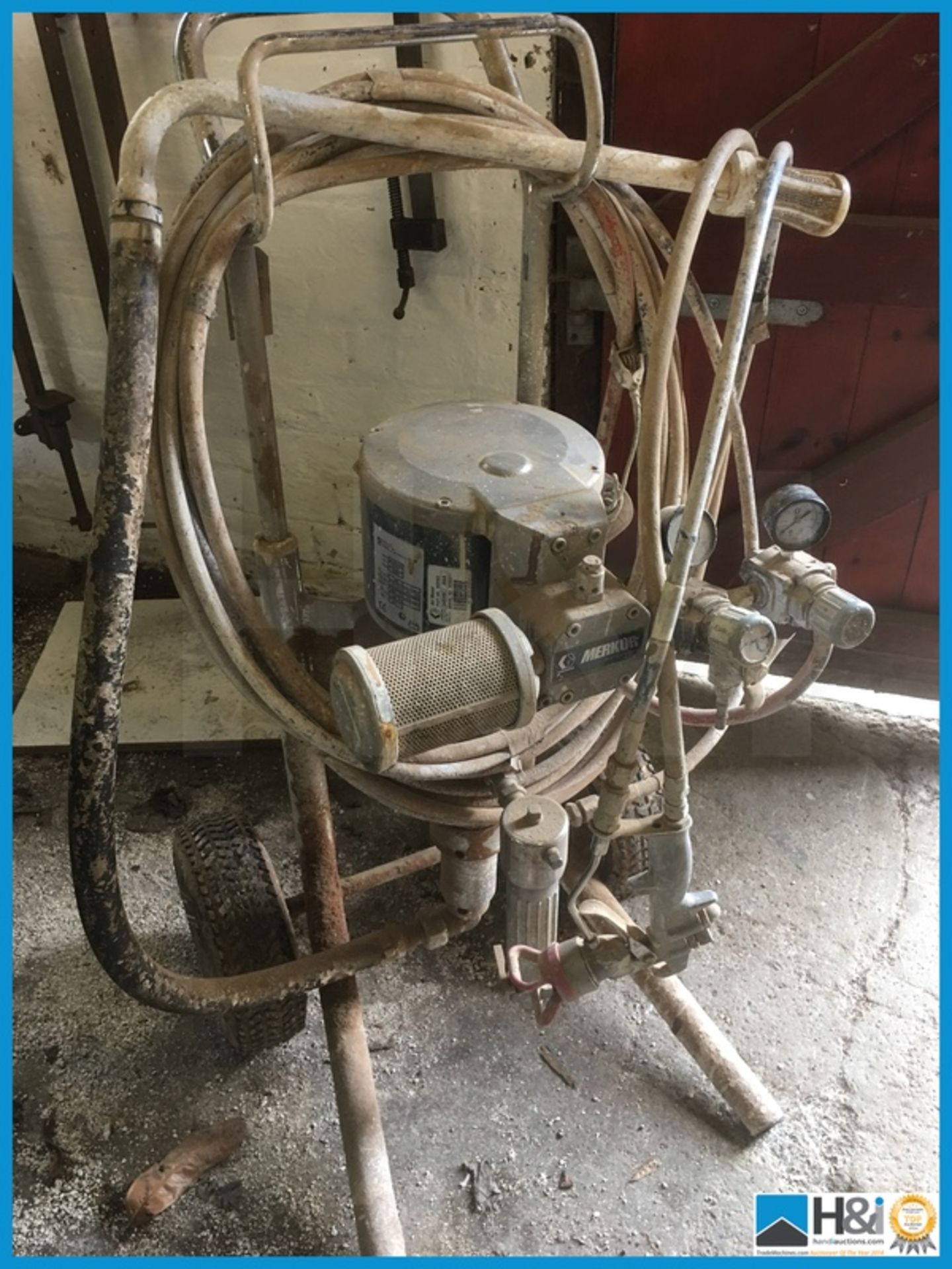 Merkur paint / laquer spraying unit Appraisal: Viewing essential. Advised in working order Serial