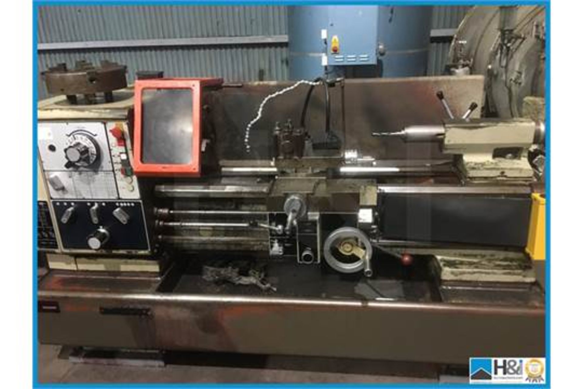 Harrison M400 gap bed lathe with various tooling, chucks etc superb condition Appraisal: Viewing