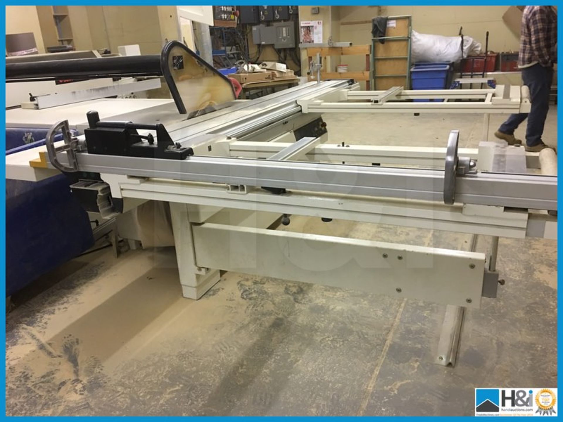 Superb SCM 400E 3.6 metre panel saw with programmable powered rip fence, programmable digital rise - Bild 6 aus 18