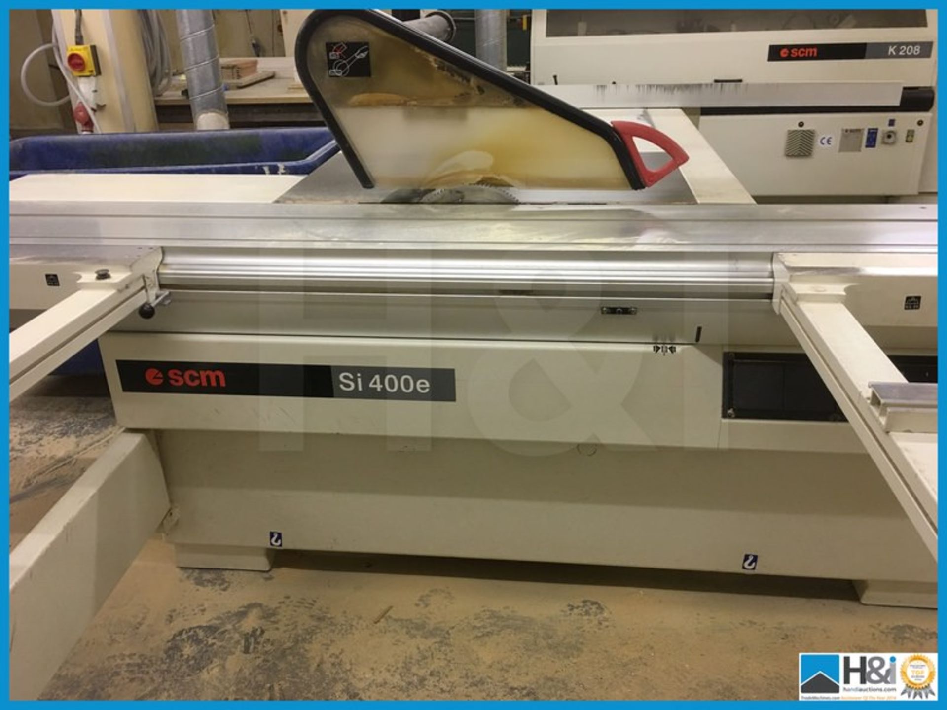 Superb SCM 400E 3.6 metre panel saw with programmable powered rip fence, programmable digital rise - Bild 5 aus 18