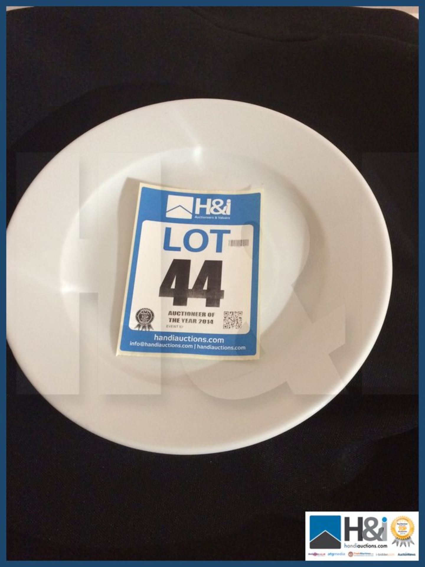 29 X 300MM DIAMETER WHITE PLATES Appraisal: Viewing Advised Serial No: NA Location: The Hare And