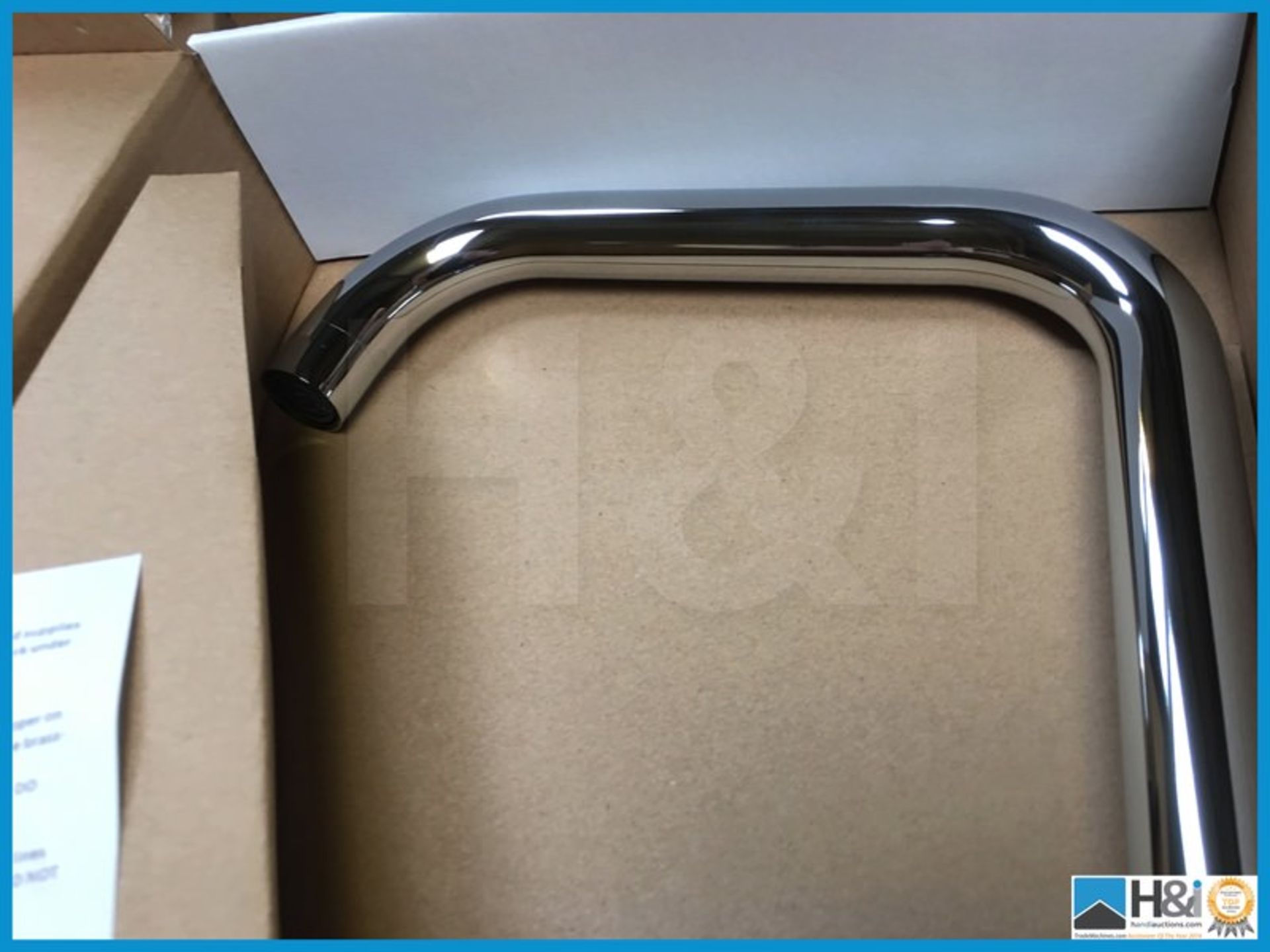 Stunning high quality designer F71 polished chrome mono kitchen mixer tap. New and Boxed. - Image 3 of 5