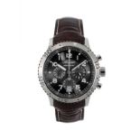 Breguet- Type XXI- montre chronographe retour en vol en acierSignée Breguet : cadran- boîte-