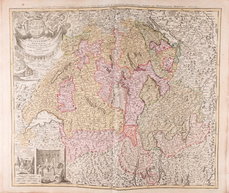 [HELVETICA]. HOMANN (Héritiers de). Atlas novus Reipublicae Helvetiae XX Mappis. Norimbergae-