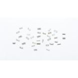 Lot de diamants taille baguette sur papier- poids total env. 3.2 ct