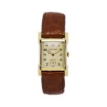 Longines- Wittauer- montre en or 585 petite seconde- mécanique- cadran argenté mat- chiffres