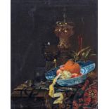 Ecole flamande du XVIIe s.- dans le goût de- Nature morte aux fruits et calices- huile sur toile-