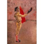 Roland Oudot (1897-1981)- Torero saluant- huile sur toile- signée et contresignée- 73x50-5 cm /