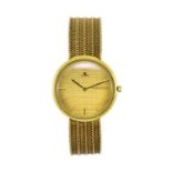 Jaeger-LeCoultre- montre-bracelet en or 750- mécanique- Cal. 818/c- cadran texturé doré mat-