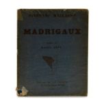 DUFY (Raoul). MALLARME (Stéphane). Madrigaux. Paris- éditions de la Sirène- 1920. In-4°- broché-