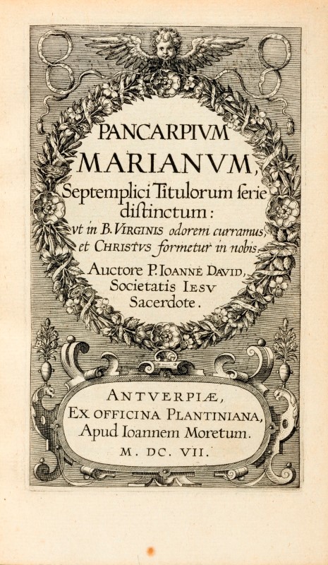 DAVID (J.). Pancarpium Marianum.Septemplici Titulorum serie distinctum: ut in B. Virginis odorem - Image 2 of 3