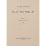 MORISOT (Berthe). Seize aquarelles. Paris- "Editart"- Editions des quatre chemins- 1946. Petit in-