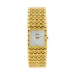 Piaget- montre-bracelet en or 750 avec cadran nacreSignée Piaget : cadran- boîte- mouvement-