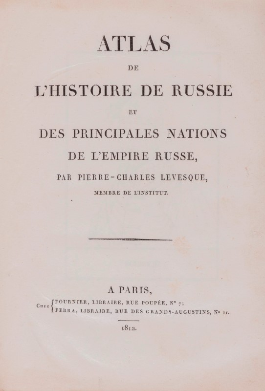 [RUSSIE]. LEVESQUE- Pierre-Charles- MALTE-BRUN et DEPPING. Histoire de Russie- et des principales - Image 3 of 4