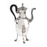 Grande cafetière d'époque Empire en argent- par Alexandre Thierry- Vieillard 1er titre- Paris- circa