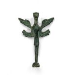Pied de récipient en bronze- sous forme de griffon- probablement Art romain- h. 9-5 cmProvenance :