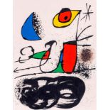 Joan Miro (1893-1983)- Composition- EA /15- lithographie couleur- signée- 34x26 cm /