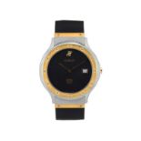 Hublot- MDM classique- montre en acier et orSignée Hublot : cadran- boîte- mouvementCal. ETA 955412-