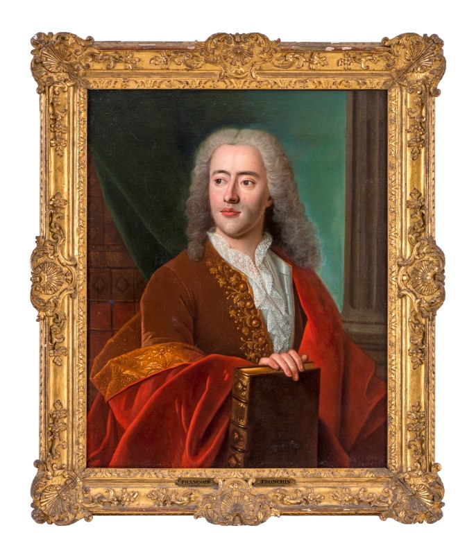 Ecole française du XVIIIe s.- Portrait de François (1704-1798) et Anne Tronchin- paire d'huiles - Image 4 of 6