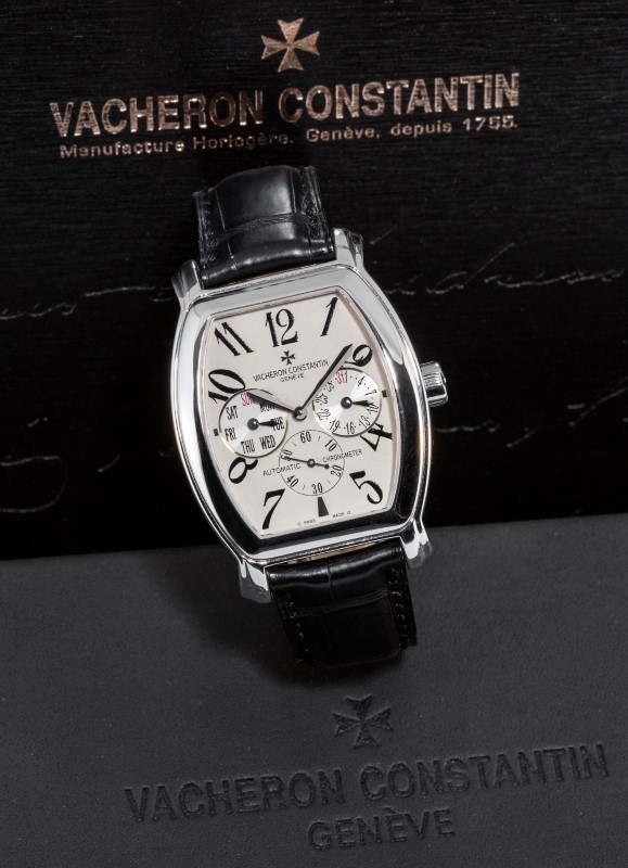 Vacheron Constantin- Royal eagle- montre or gris 750 avec indication du jour et de la dateSignée - Image 2 of 2