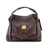 Gucci- sac hobo Hysteria en cuir de veau Guccissima chocolat- le dessus pliable- 30x40 cm /