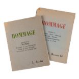 [REVUE HOMMAGE]. décembre 1943 (n°1) et juin 1944 (n°2). 2 vol. in-folio en feuilles- couvertures