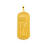 Pendentif en or 750 représentant le cartouche de Toutankhamon- h. 5.5 cm- 16g