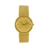 Juvenia- montre-bracelet en or 750 avec indication de la date à guichet- Cal. 892- automatique- 17