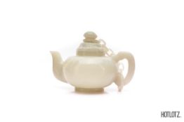 A CHINESE JADE TEAPOT
