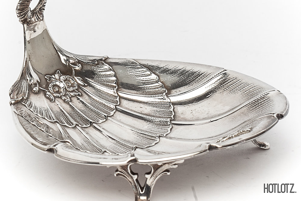 A GERMAN SILVER SCALLOP SHELL DISH - Image 4 of 4