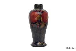 A MOORCROFT 'POMEGRANATE' POTTERY VASE