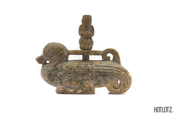A PAIR OF CHINESE ARCHAIC STYLE DUCKS - Image 8 of 12