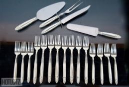 A PART SERVICE OF AMERICAN SILVER FLATWARE