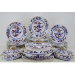 AN EXTENSIVE ANTIQUE ROYAL WORCESTER DINNER SERVICE