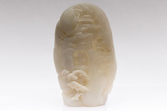 A CHINESE JADE BOULDER CARVING - Image 4 of 7